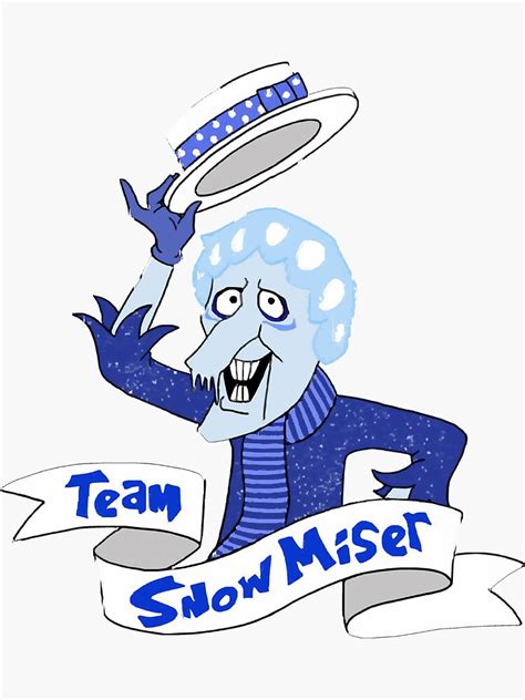 Team Snow Miser Sticker For Sale By Saulgonzalez Redbubble