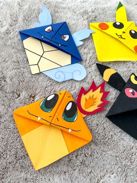 Diy Marque Pages Sur Le Thème Des Pokemon Toilet Paper Crafts Glue