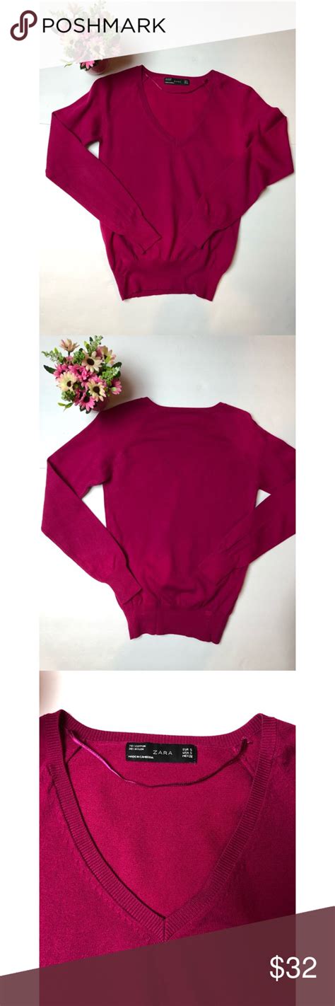Zara Fuschia Knit Sweater Clothes Design Fashion Design Fashion