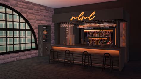 Lilith Chillin Areas Part 1 Home Bar The Sims 4 Build Buy