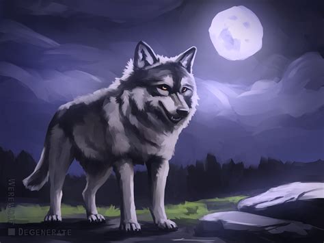 Wolf Speedpaint By Werewolfdegenerate On Itaku