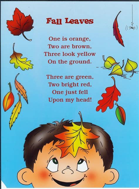 Fall Harvest Poems For Preschoolers Blog Archive Fall Leaves Funny