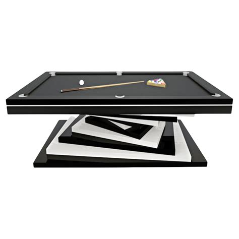 Slate Pool Tables Modern White And Black Geometric Design Solid Oak