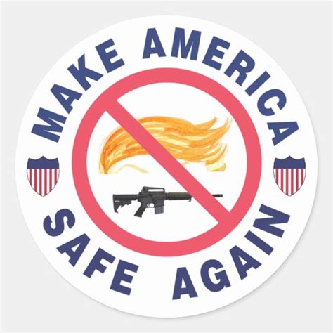 Make America Safe Again Classic Round Sticker