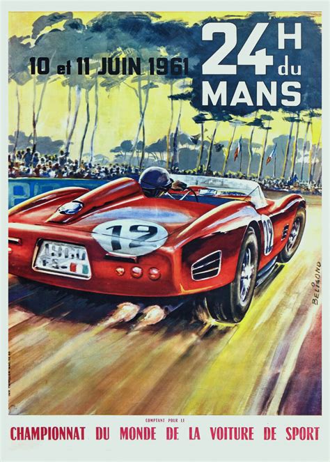 Wall Art Print 1961 24 Hours Of Le Mans World Championship Sports
