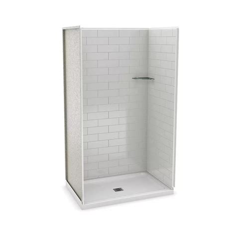 Maax Utile 48 Inch Metro Soft Grey Alcove Shower Kit The Home Depot Canada