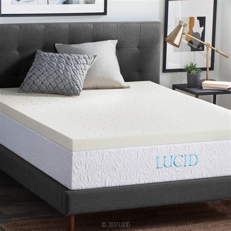 Lucid 3 Inch Ventilated Memory Foam Mattress Topper 3 Year Full Ebay
