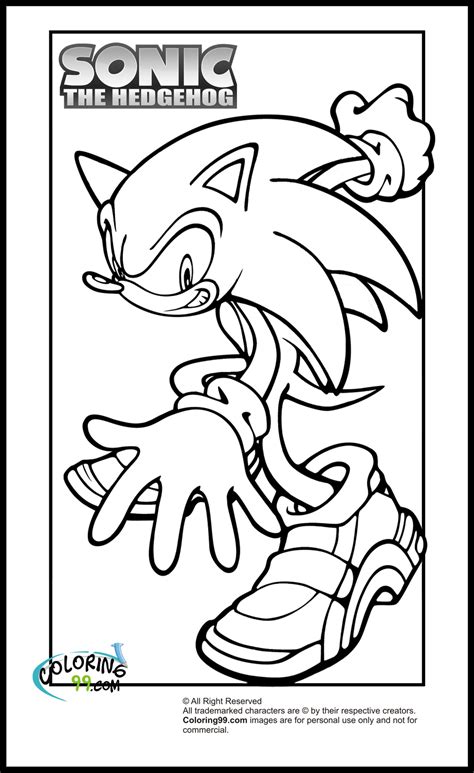 Free Printable Sonic The Hedgehog Coloring Pages For Kids Free