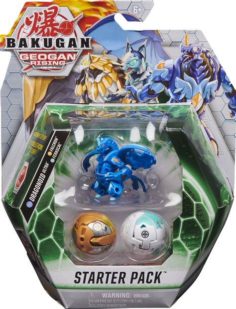 Buy Bakugan Starter Pack 3 Pack Dragonoid Ultra Geogan Rising