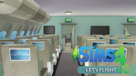 The Sims 4 Plane Cabin Set Update 심즈 4 비행기 세트장 업데이트 Youtube