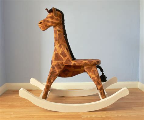 Read about the terms in the guarantee brochure. Wooden Rocking Horse Giraffe - Made Out of Kitchen Worktop ...