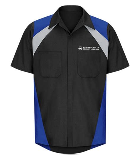 Automotive Mechanic Tri Color Half Sleeve Shirt Automotive Mechanic