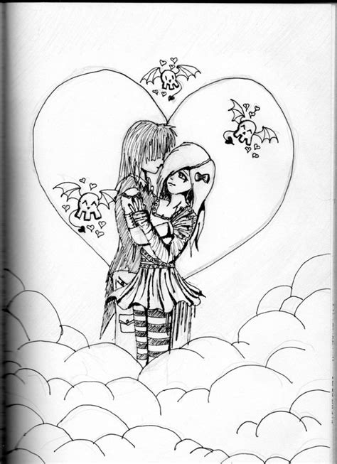 Simple Pencil Love Drawing Love Birds Drawing Images At Getdrawings