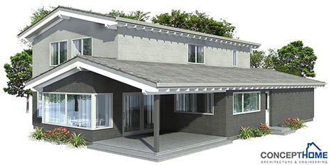 Contemporary House Plans Modern House Plan To Narrow Lot