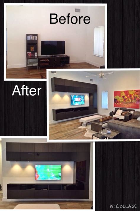Complete your living area space with an entertainment center or media console from walmart ca. Ikea Besta TV entertainment center/wall unit | ホームアイデア ...
