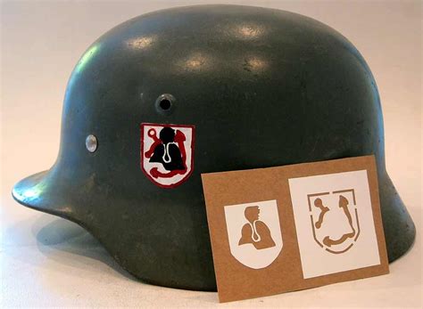Ww2 German Helmet Decals Transfers And Stencils