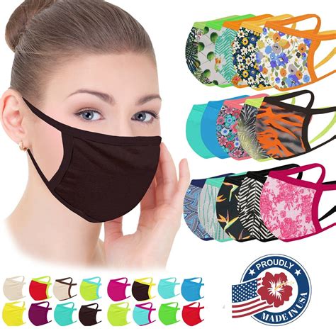 Face Mask Adult Washable Made In Usa Fabric Mask Facemask Washable Breathable Icommerce On Web