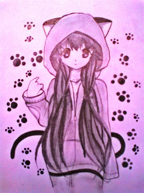 Cute Anime Cat Girl By Xinje On Deviantart