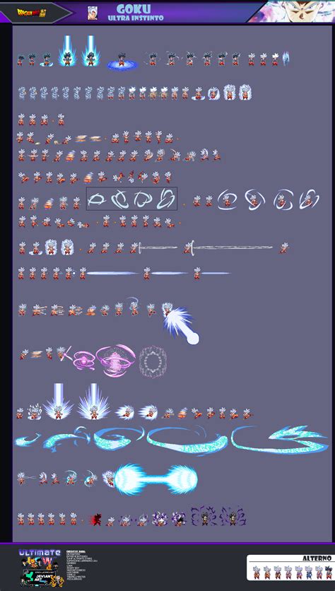 Goku Ultra Instinto Completo Ulsw Sprite Sheet By Erickjcrack507 On