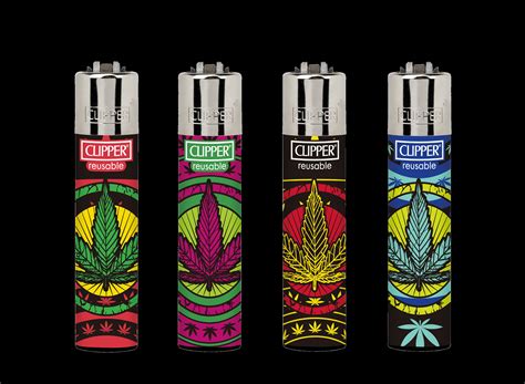 4 X Cool Leaves World 4 Rare Clipper Lighters Unique Funny Etsy