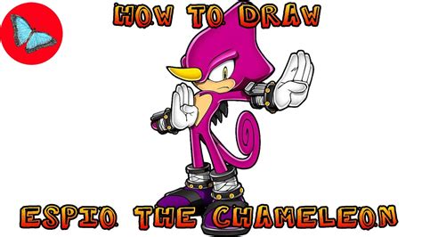 How To Draw Espio The Chameleon Sonic The Hedgehog Drawing Animals