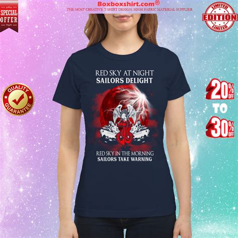 Hottest Red Sky At Night Sailors Delight Shirt
