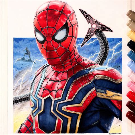Spider Man No Way Home Drawing By Lethalchris On Deviantart