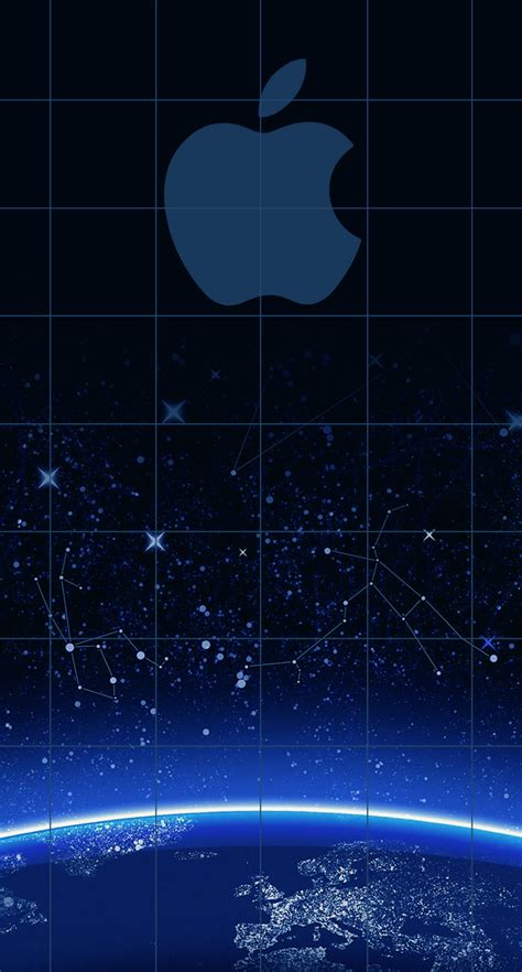 apple logo shelf cool blue universe wallpapersc iphones