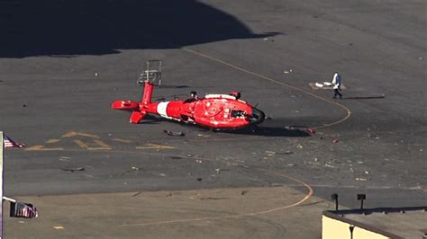 Two Injured After Coast Guard Helicopter Crash Lands At Sfo Video