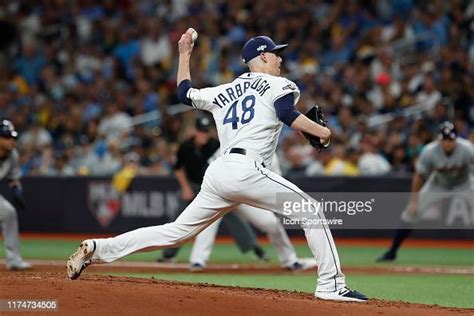 Tampa Bay Rays Relief Pitcher Ryan Yarbrough Delivers A Pitch During