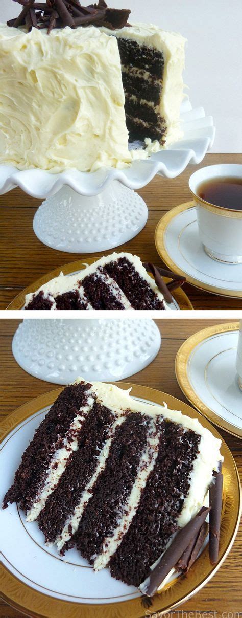 intense chocolate cake  cream cheese frosting recipe desserts chocolate desserts cake