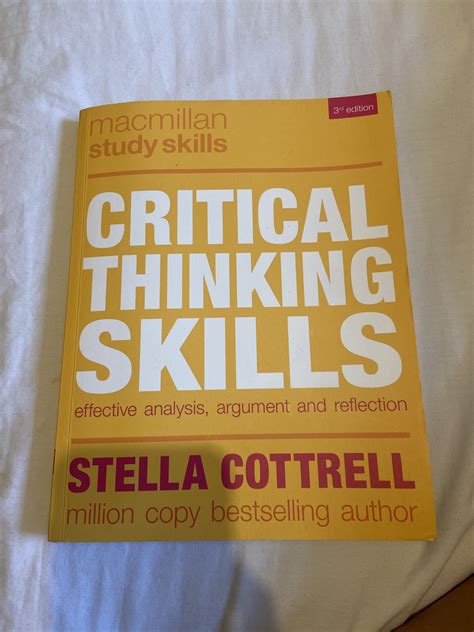 Critical Thinking Skills Stella Cottrell Unidbooks