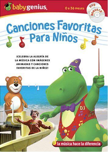 Baby Genius Favorite Childrens Songs Dvd 2006 2 Disc Set Spanish