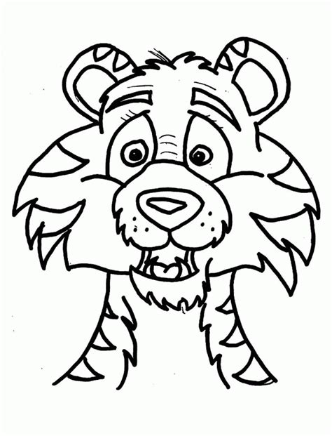 Meanwhile the lion looks mesmerizing from the thick hairs on the. Download A Tiger Head Coloring Pages Or Print A Tiger Head ...