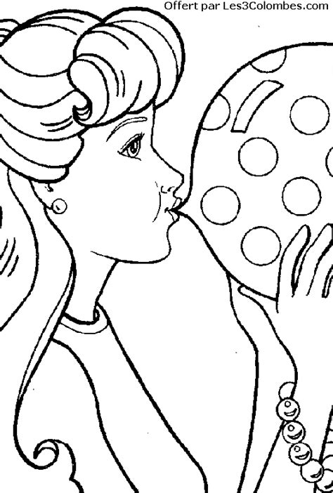 coloriage barbie 03  Coloriage en ligne gratuit pour enfant