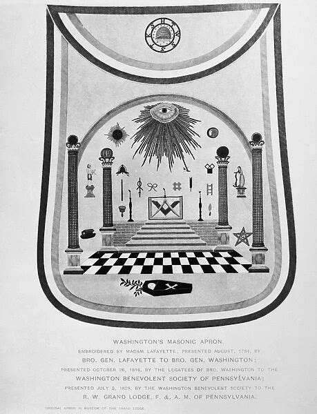 Washington Masonic Apron George Washingtons Masonic