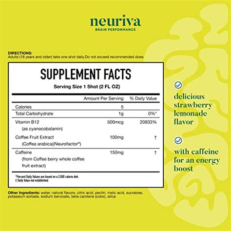 Neuriva Brain Energy Supplement With Clinically Tested Neurofactor For Focus And Concentration