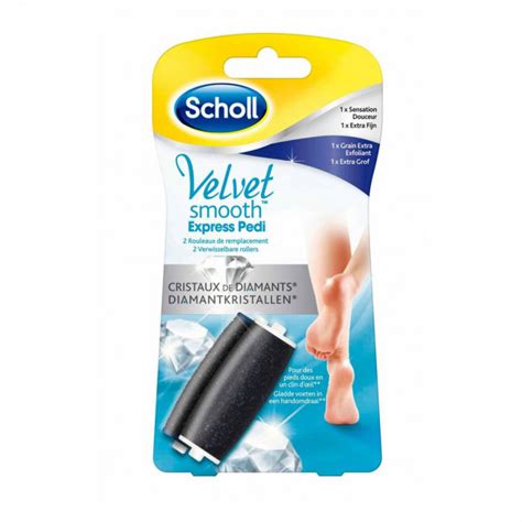 Scholl Velvet Smooth Express Pedi With Diamond Crystals Refills Only