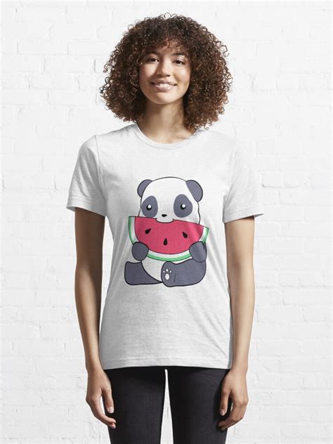 Watermelon Eating Panda T Shirt For Sale By Massamoo Redbubble