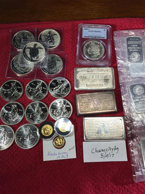 Wts Vintage Silver Gold Graded Morgan Pmsforsale