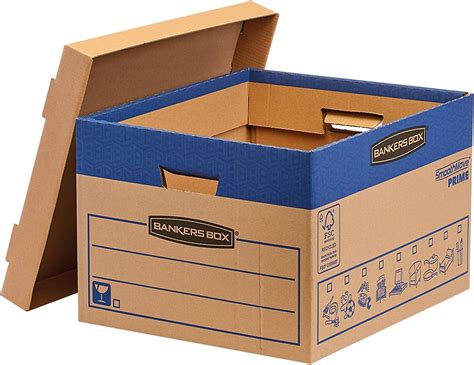 10 bankers box large strong moving boxes 47l fastfold moving boxes smoothmove cardboard boxes