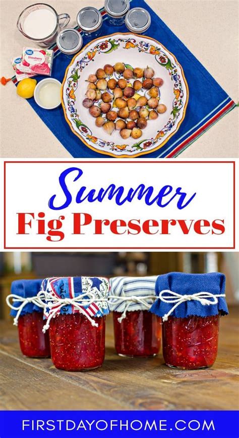 How To Make Fig Preserves Recipe Fig Preserves Recipe Strawberry Fig Preserves Fig Jam