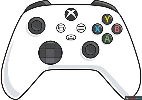 How To Draw An Xbox Controller Really Easy Drawing Tutorial