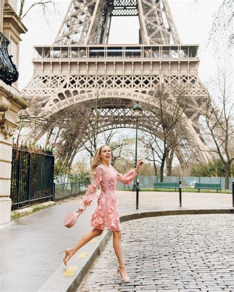 Eiffel Tower Paris In The Spring Time Marchesa Dress Paris Spring