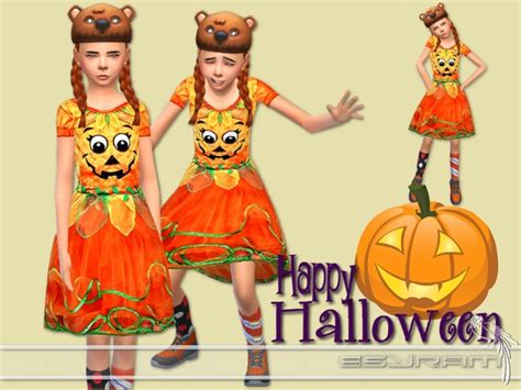 The Sims Resource Pumpkin Costume By Esyram Sims 4