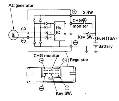 Wiring diagram 6 prong rectifier 1995 zx6e. I am replacing a kawasaki fb460v with a fh381v the 381v does not have an external voltage ...
