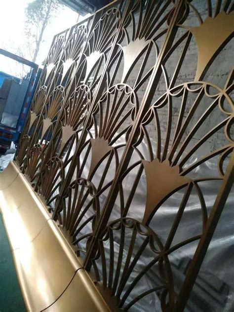 Bronze Cooper Metal Laser Cut Panels Color Stainless Steel Room