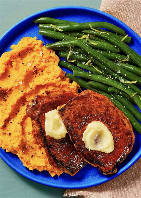 This is a simple recipe that requires only a few basic ingredients. Honey Butter BBQ Pork Cutlets with Mashed Sweet Potatoes ...