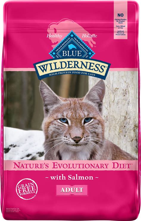 Get it as soon as wed, feb 24. Blue Buffalo Wilderness Salmon Recipe Grain-Free Dry Cat ...