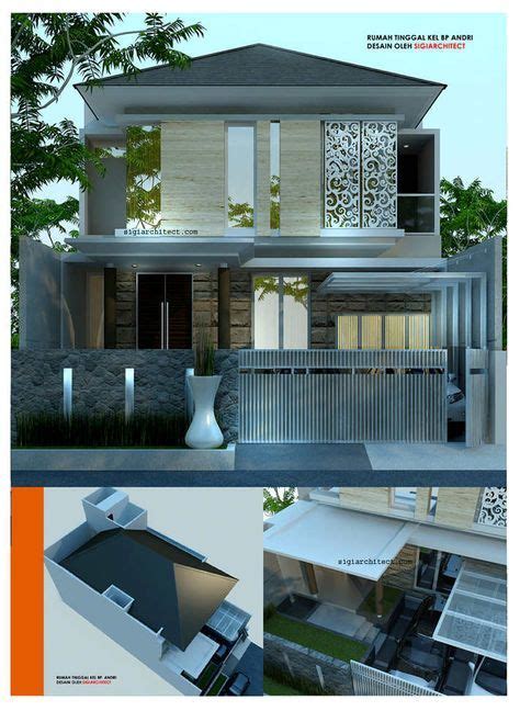 desain rumah modern minimalis  lantai bp andri house designs